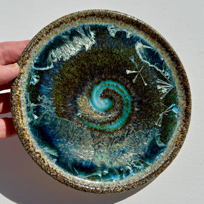 Party Plate with Black Beach Sand from Western Beach, Burgeo, Newfoundland #N2777