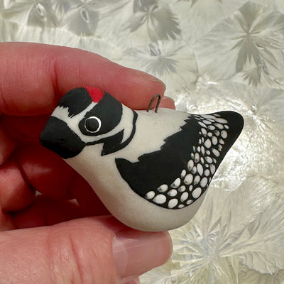 One Downy Woodpecker Ornament