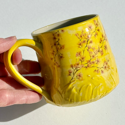 Lesley McInally 12oz Cherry Blossom Mug #M1674