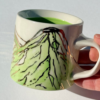 Astrid Kruse 3-4oz Bright Green Espresso Cup #M1509