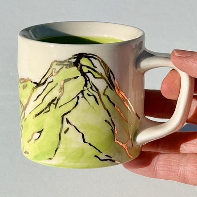 Astrid Kruse 3-4oz Bright Green Espresso Cup #M1514