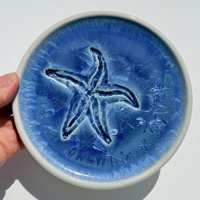Party Plate with Impressed Sea Star #N3014