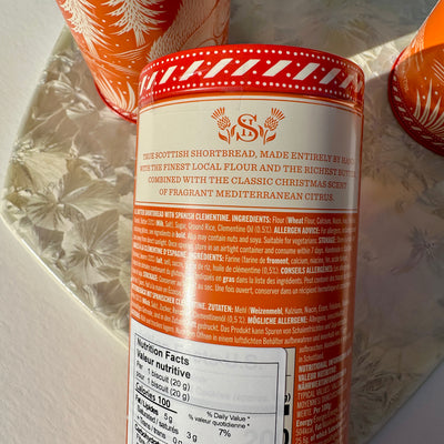 Spanish Clementine Shortbread Tin from Shortbread House of Edinburgh