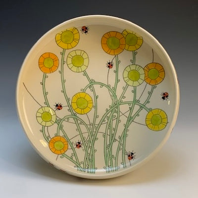 Andrea Vuletin 8" Bowl with Sunflowers