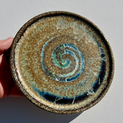 Party Plate with Black Beach Sand from Western Beach, Burgeo, Newfoundland #N2843
