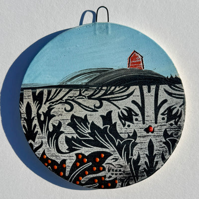 Lesley McInally Large Round Ornament #N2916