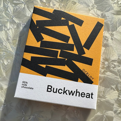 Ocelot Buckwheat 55% Milk Chocolate Bar