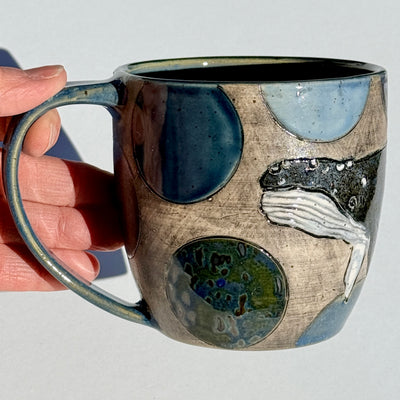 Marla Benton 12oz Whale Mug #M1551