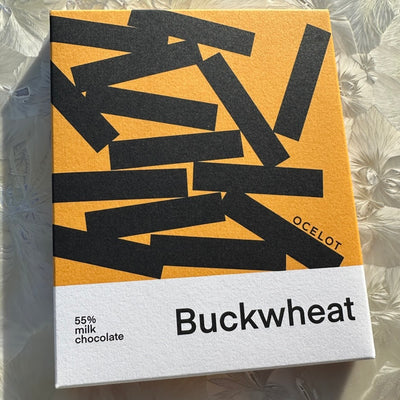 Ocelot Buckwheat 55% Milk Chocolate Bar