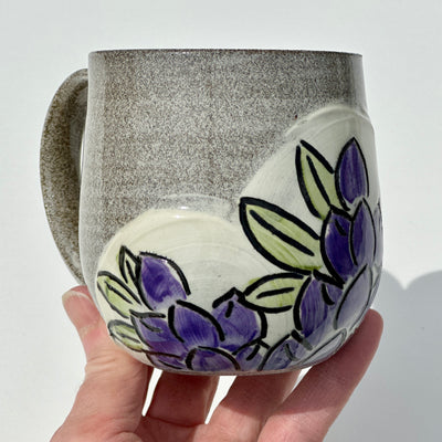 Maaike Charron Round Flower Mug with Lupines #N1916