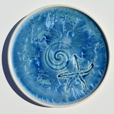 Dinner Plate with Starfish and Swirl #N3130