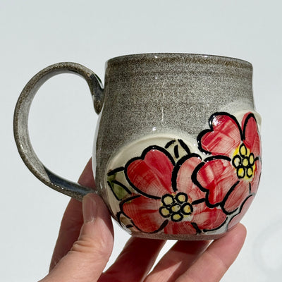 Maaike Charron Round Flower Mug with Wild Roses #N2727