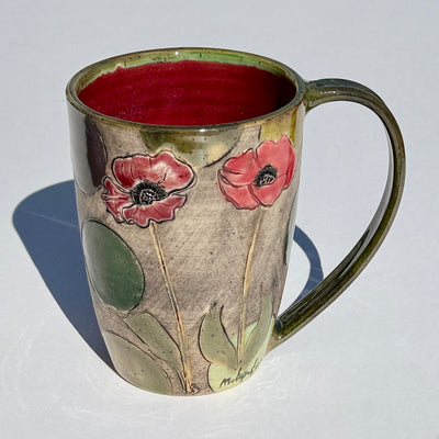 Marla Benton 14oz Poppy Mug #M1539