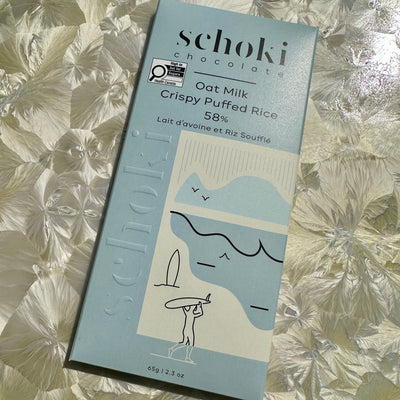 Schoki Oat Milk with Crispy Rice 58% Chocolate Bar