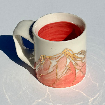 Astrid Kruse 3-4oz Pink Mountain Espresso Cup #M1508