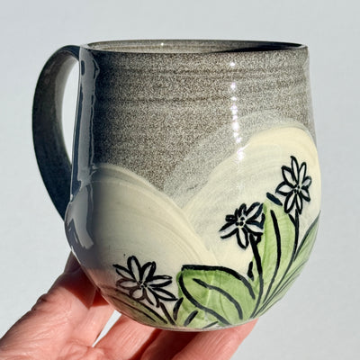 Maaike Charron 12oz Round Flower Mug with Starflowers #M1642