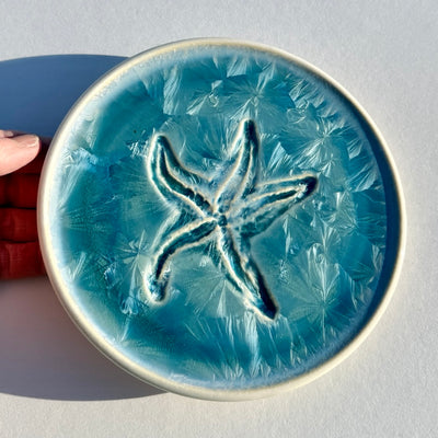 Party Plate with Impressed Sea Star #N2877