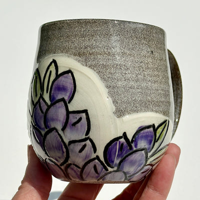 Maaike Charron Round Flower Mug with Lupines #N2120