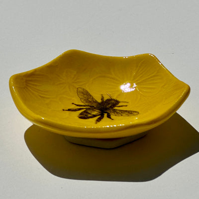 Yellow Bee Decal Dish #N1926