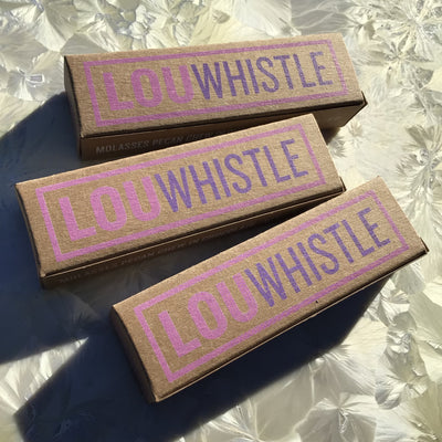 Lou Whistle Molasses Pecan Chew in Dark Chocolate