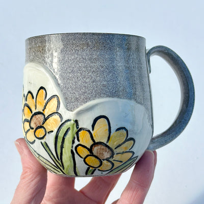 Maaike Charron Round Flower Mug with Calendulas #N1869