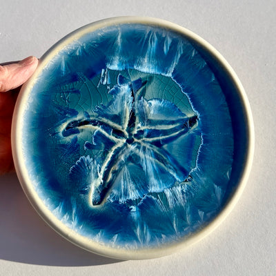 Party Plate with Impressed Sea Star #N2875