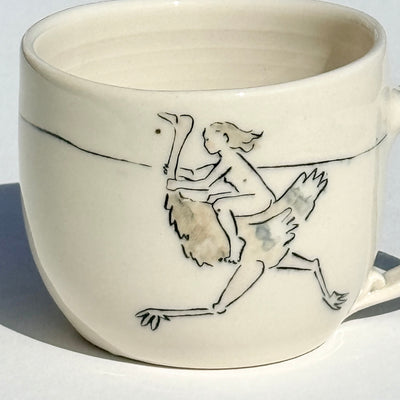 Bronwyn Arundel 10oz Ostrich Rider Mug #M1672