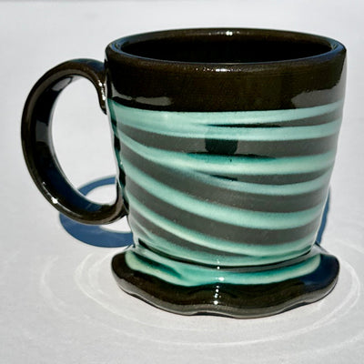 Michael Flaherty 9-10oz Turquoise Mug #f953