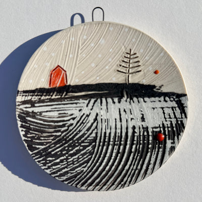 Lesley McInally Large Round Ornament #N2915