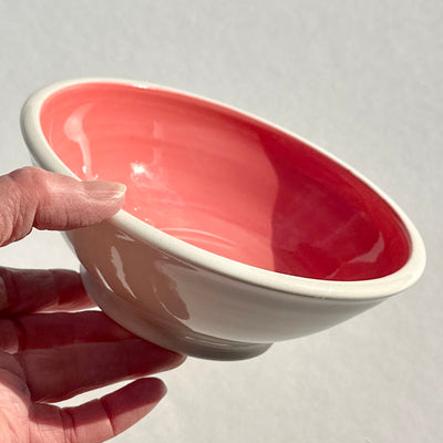 Pink and White Bowl #N1737