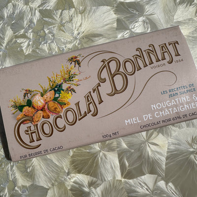Chocolat Bonnat Nougatine & Chestnut Honey 65% Dark Chocolate Bar