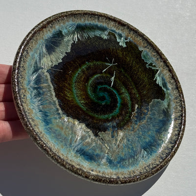 Party Plate with Black Beach Sand from Western Beach, Burgeo, Newfoundland #N2717