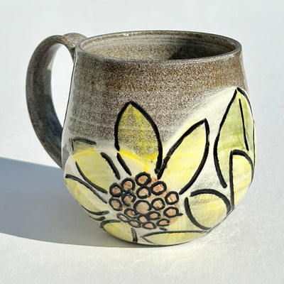 Maaike Charron Round Flower Mug with Sunflowers #N2353