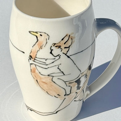 Bronwyn Arundel 14-16oz Ostrich Rider Mug #N2575