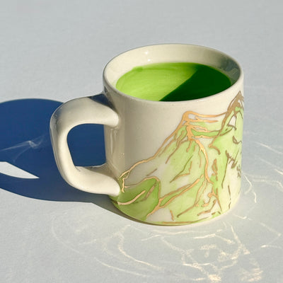 Astrid Kruse 3-4oz Bright Green Espresso Cup #M1514