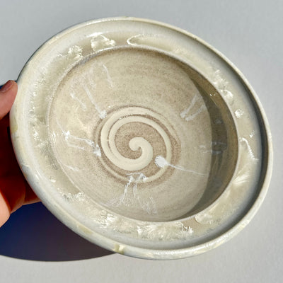 Alexis Templeton Rimmed Bowl With Beach Sand from Sandy Point Beach, Lawn #f1032