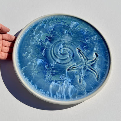 Dinner Plate with Starfish and Swirl #N3130