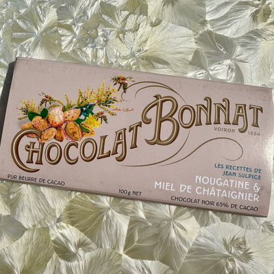 Chocolat Bonnat Nougatine & Chestnut Honey 65% Dark Chocolate Bar