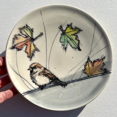 Dawn Candy 8" Side Plate with Sparrow #N1786