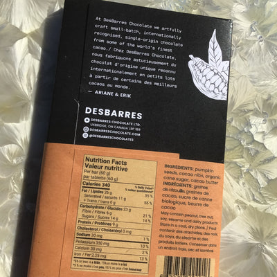 DesBarres Ungianduja 65% Dark Chocolate Bar