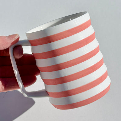 Noriko Masuda 'Oscillate' Peach 12oz Mug #M1562