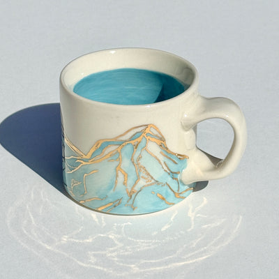 Astrid Kruse 3-4oz Sky Blue Espresso Cup #M1513