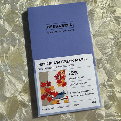 DesBarres Pefferlaw Creek Maple Dark Chocolate Bar