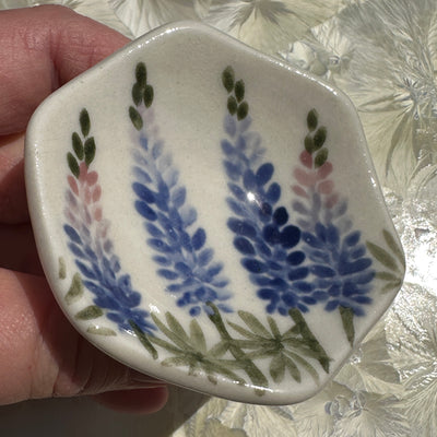Lupine Flowers Honeycomb Dish #N3042