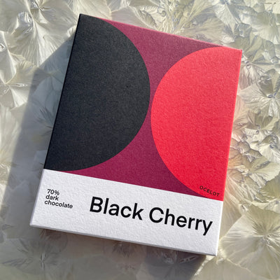 Ocelot Black Cherry 70% Dark Chocolate Bar