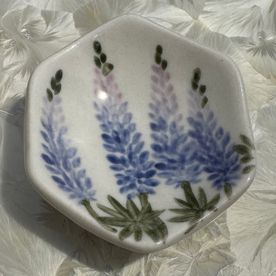 Lupine Flowers Honeycomb Dish #N3038