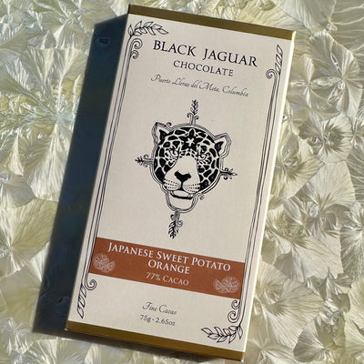 Black Jaguar Japanese Sweet Potato Orange 77% Dark Chocolate Bar