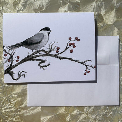 Danica Templeton Art Single Chickadee Card