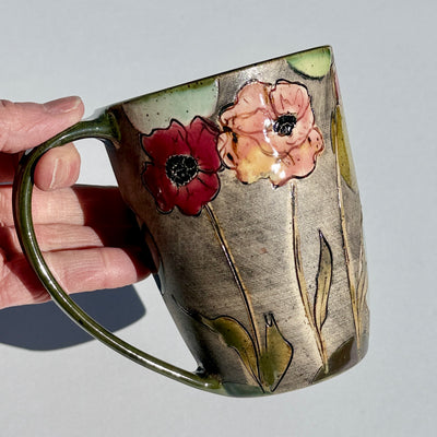 Marla Benton 14oz Poppy Mug #M1539
