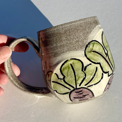 Maaike Charron 12oz Round Mug with Root Veggies #N2884